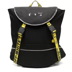 Off-White Industrial Logo Black Yellow Backpack