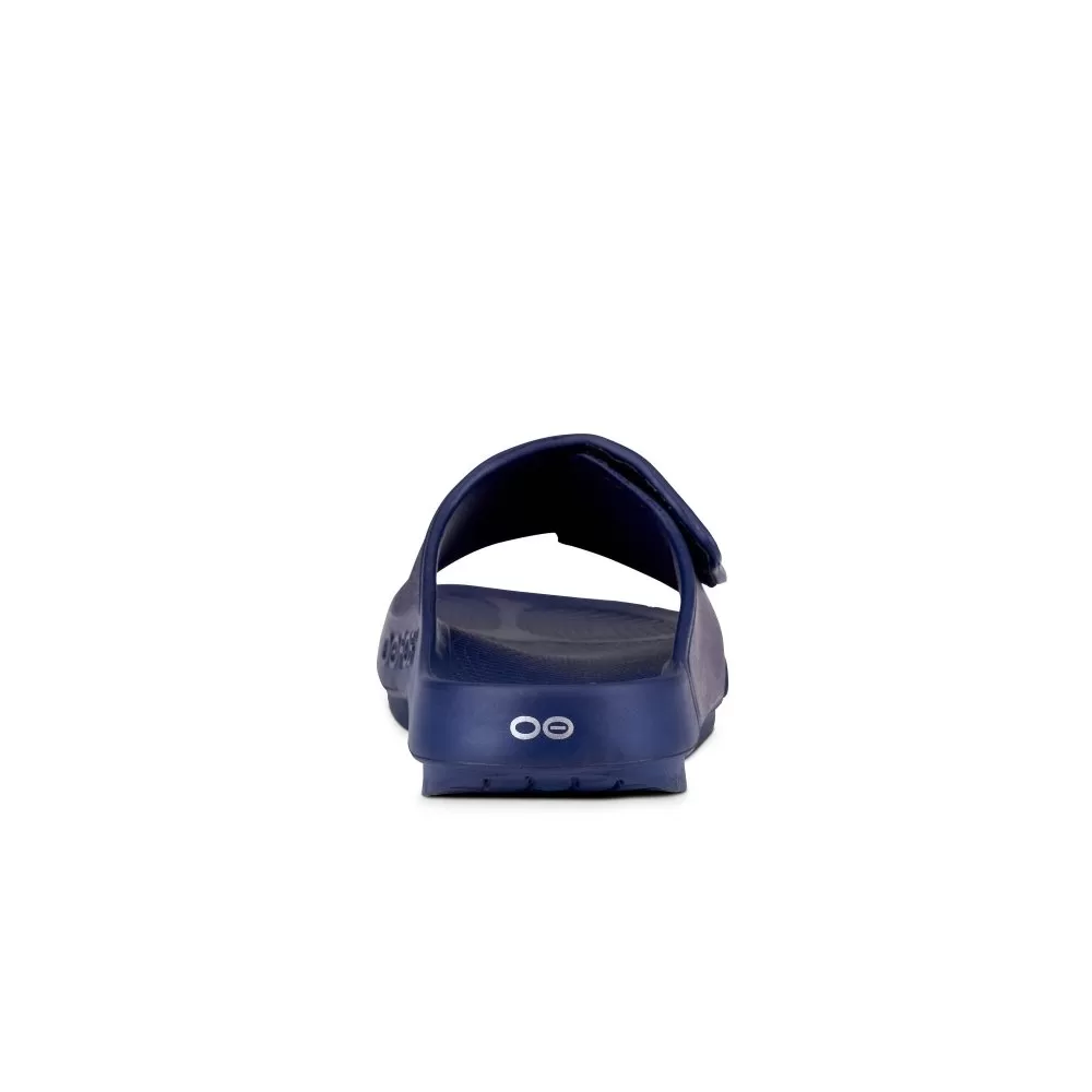 Oofos Ooahh Sport Flex Recovery Slide Sandal - Navy