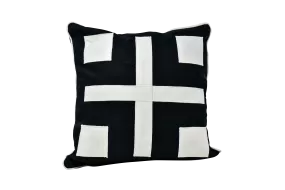 Patch Black and White Pillow Cover 2