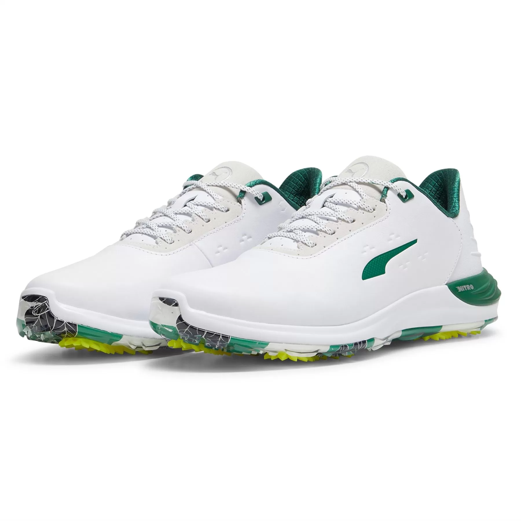 Phantomcat NITRO Garden Waterproof Golf Shoes White/Green - SS24