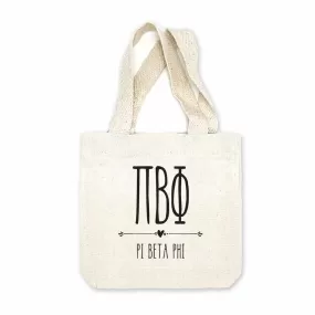 Pi Beta Phi Boho Design on Mini Tote Gift Bag