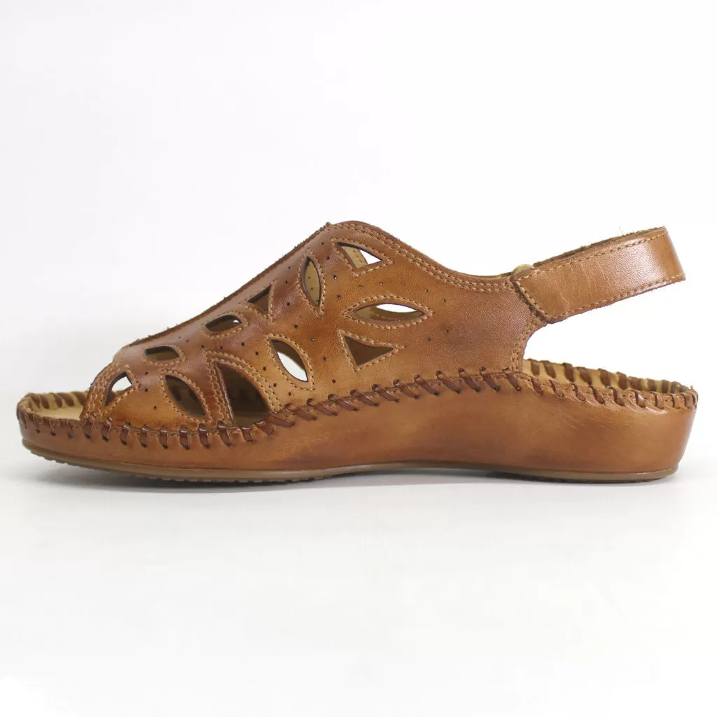 Pikolinos Puerto Vallarta 655-0524 Leather Womens Sandals - Brandy