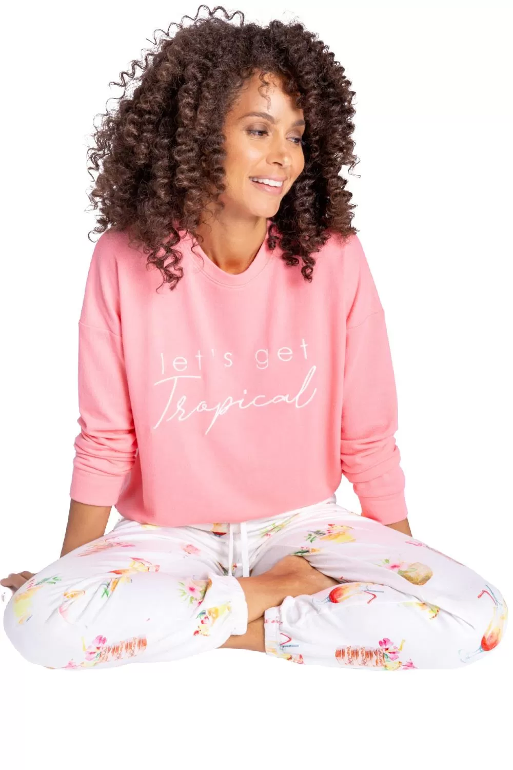 PJ Salvage Let's Get Tropical Long Sleeve Top RCGTLS2