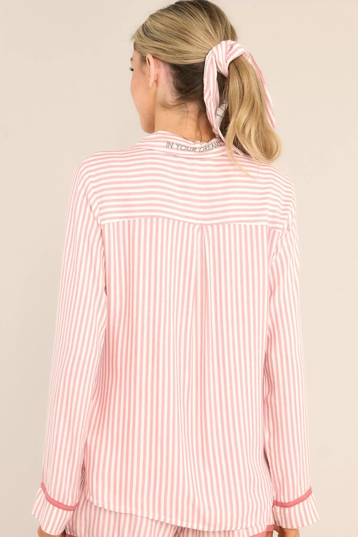 PJ Salvage Stripe Hype Pink PJ Top