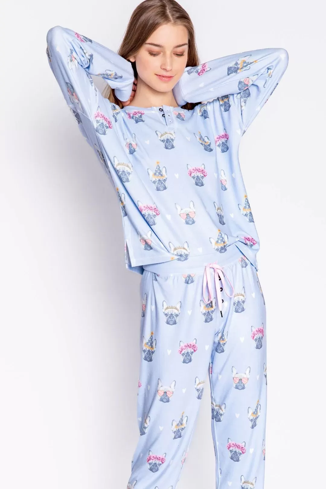 PJ Salvage The Frenchie Life Jammie Set as seen on Chloe Sims