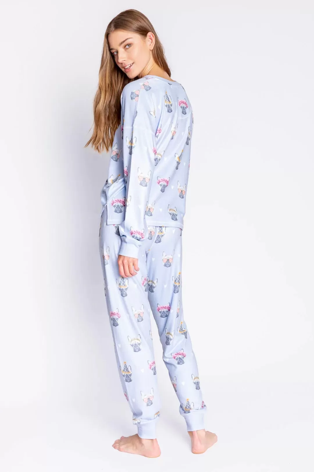 PJ Salvage The Frenchie Life Jammie Set as seen on Chloe Sims