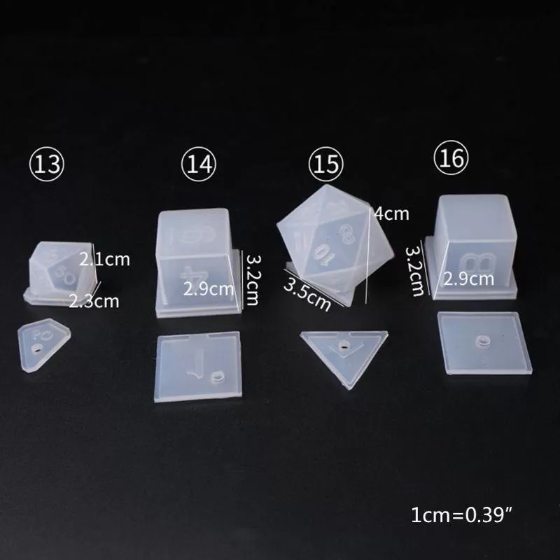 Polyhedral Dice Set Molds