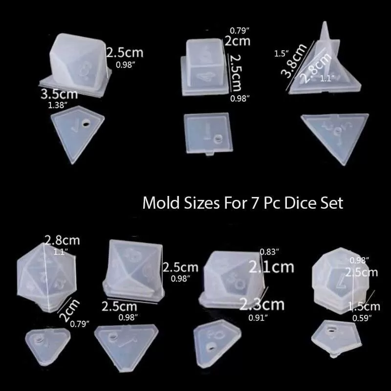 Polyhedral Dice Set Molds