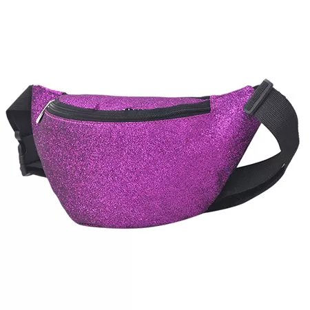 Purple Glitter Fanny Pack