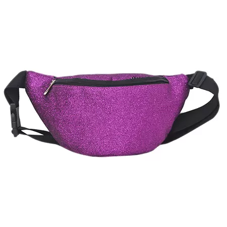 Purple Glitter Fanny Pack