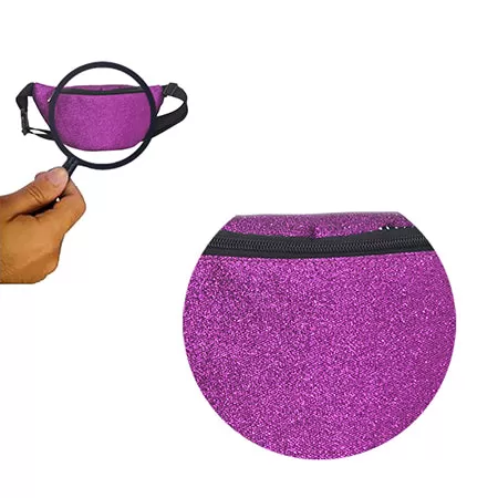 Purple Glitter Fanny Pack