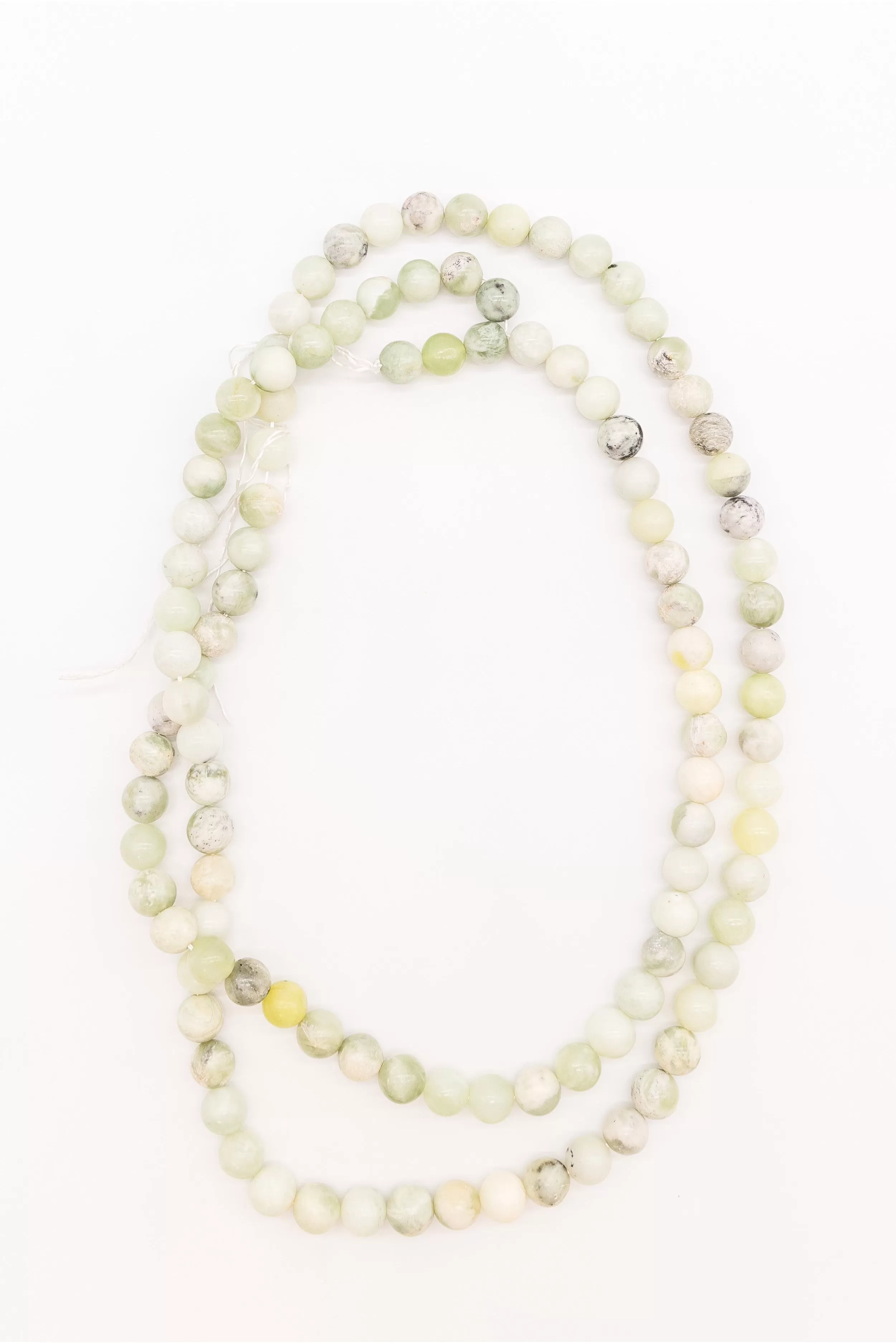 Round Green Jade Beads