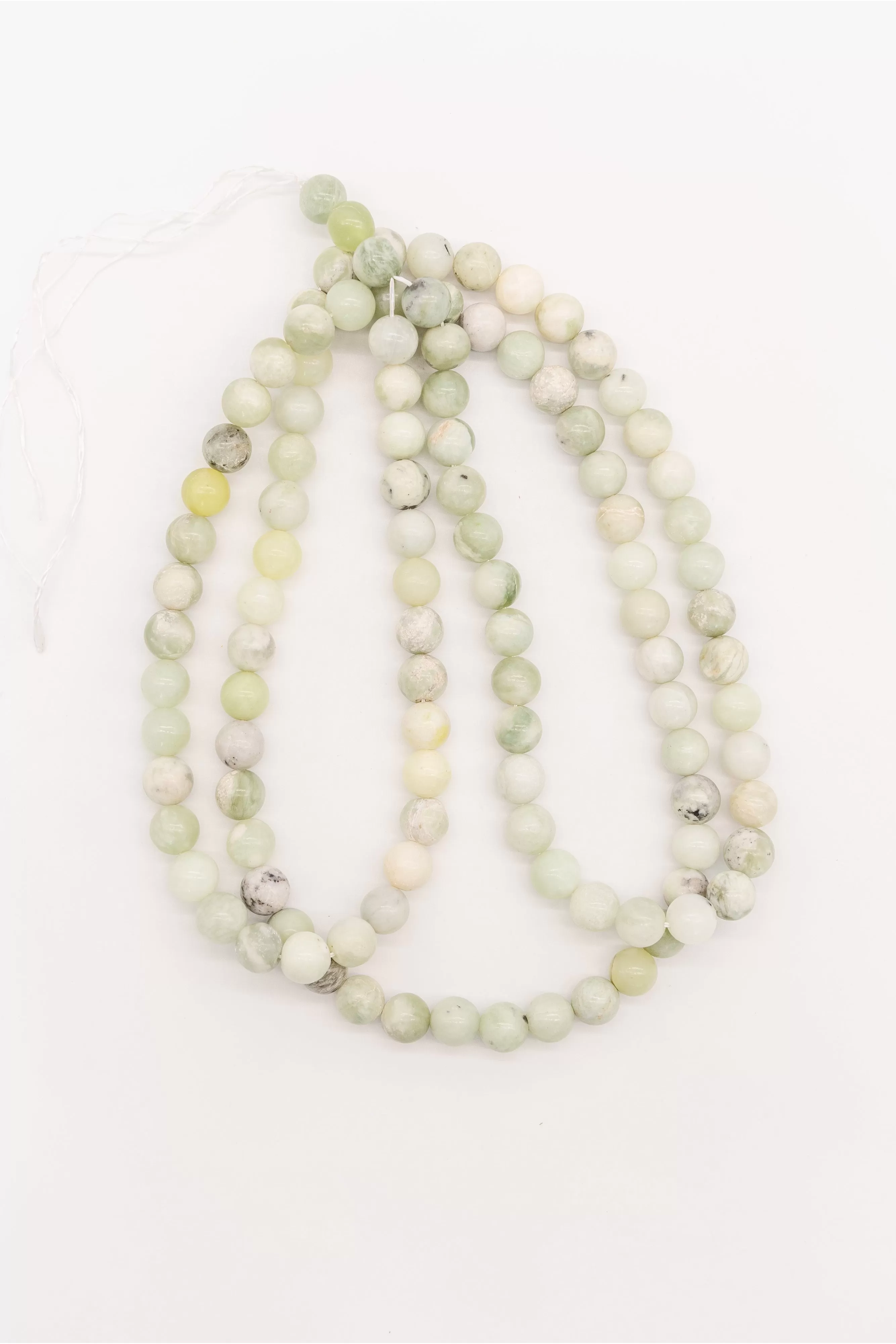 Round Green Jade Beads