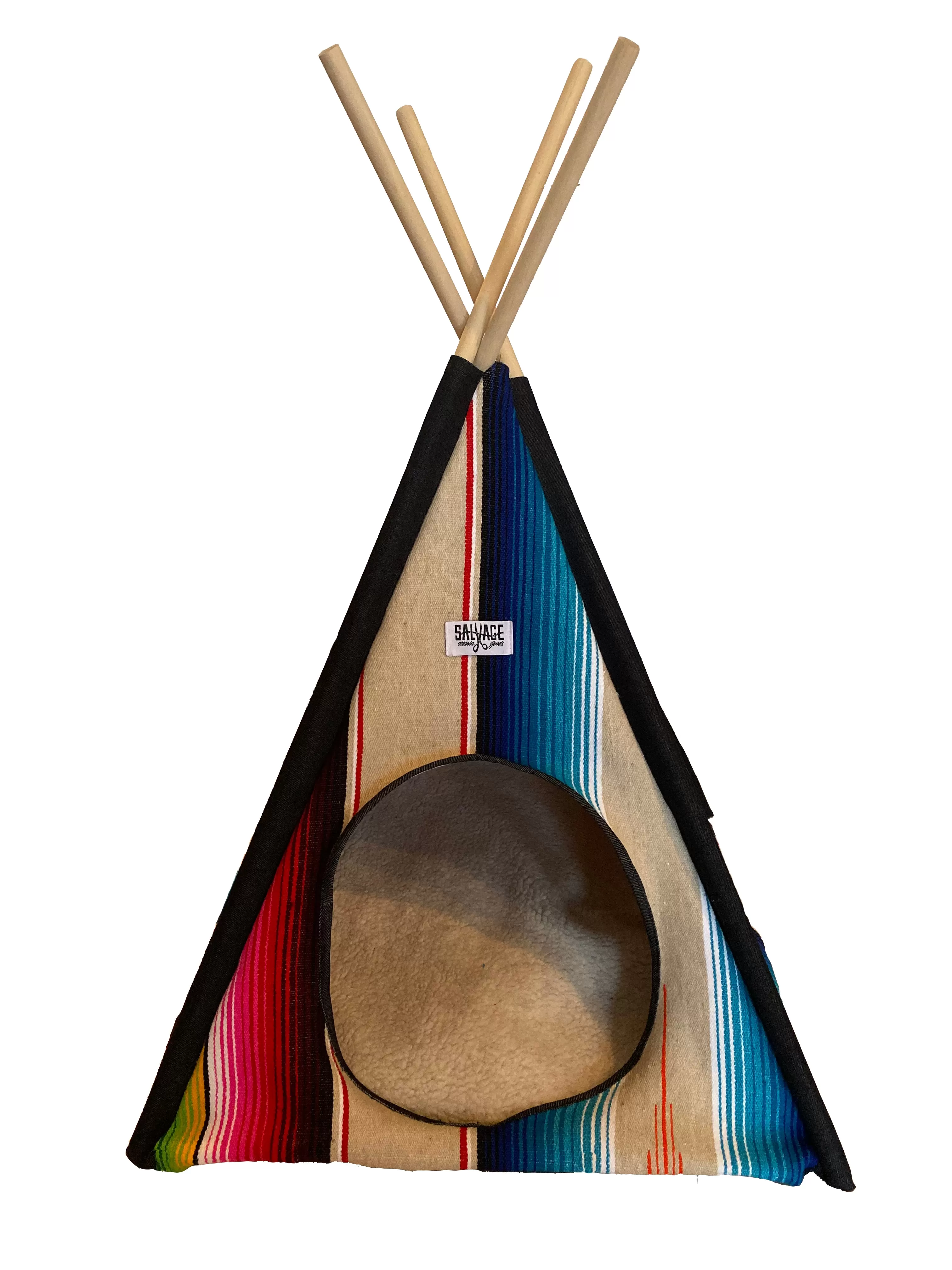 Saltillo Serape Tipi Casita- Pink