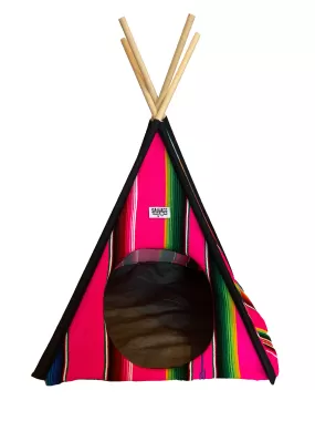 Saltillo Serape Tipi Casita- Pink