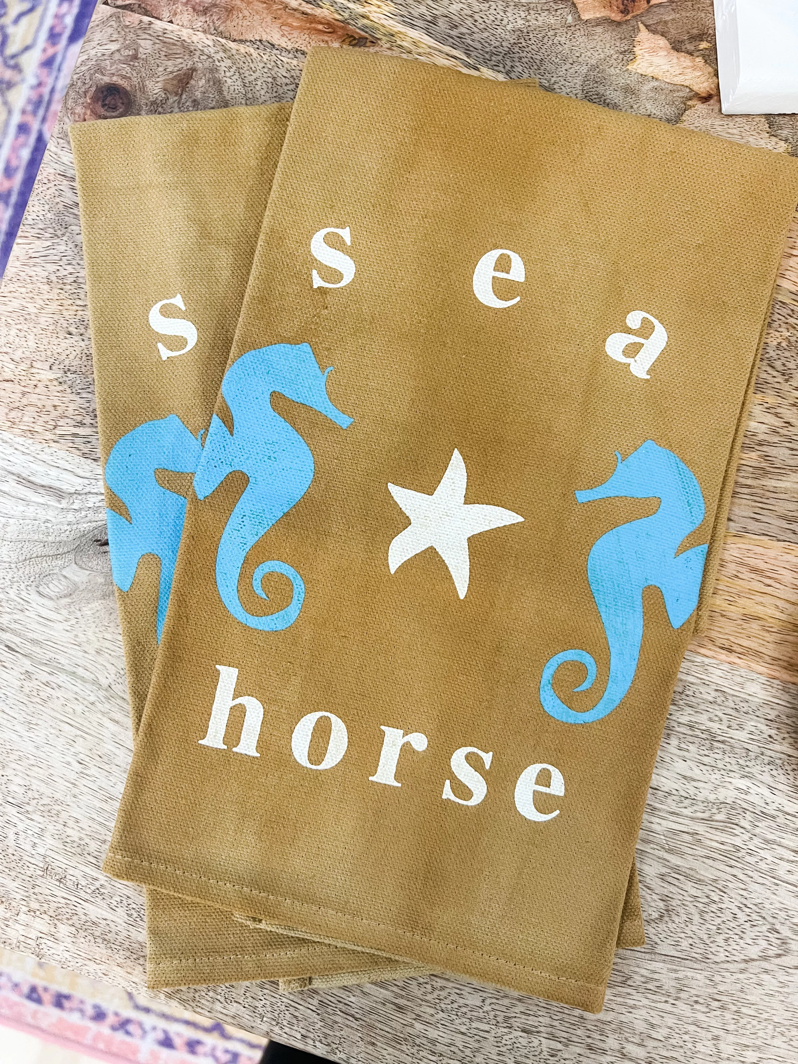 Seahorse Decorative Towel