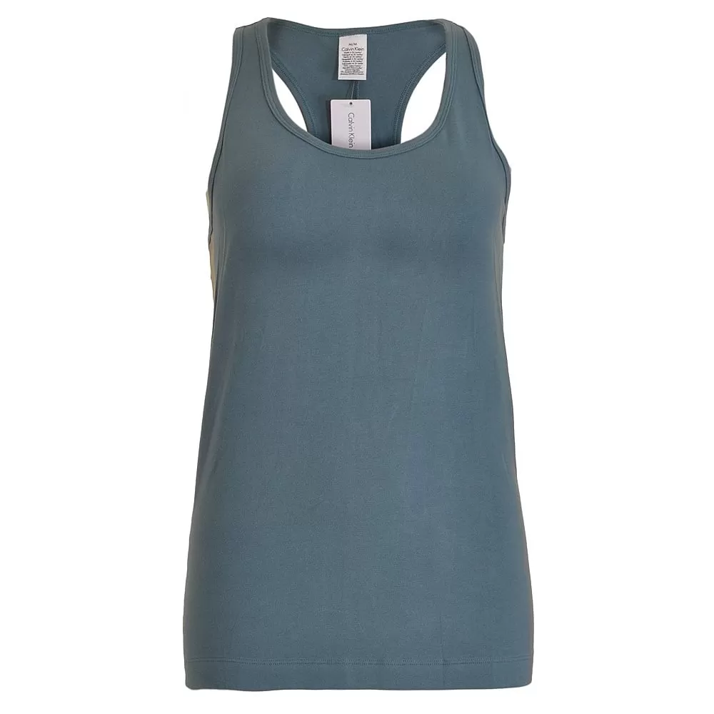 Seamless Logo Tank Top, Blue Steel