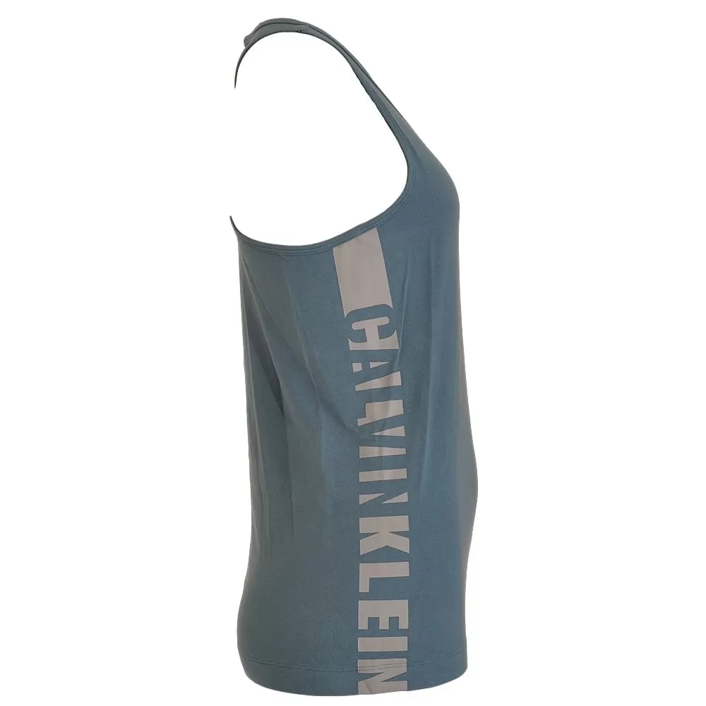 Seamless Logo Tank Top, Blue Steel