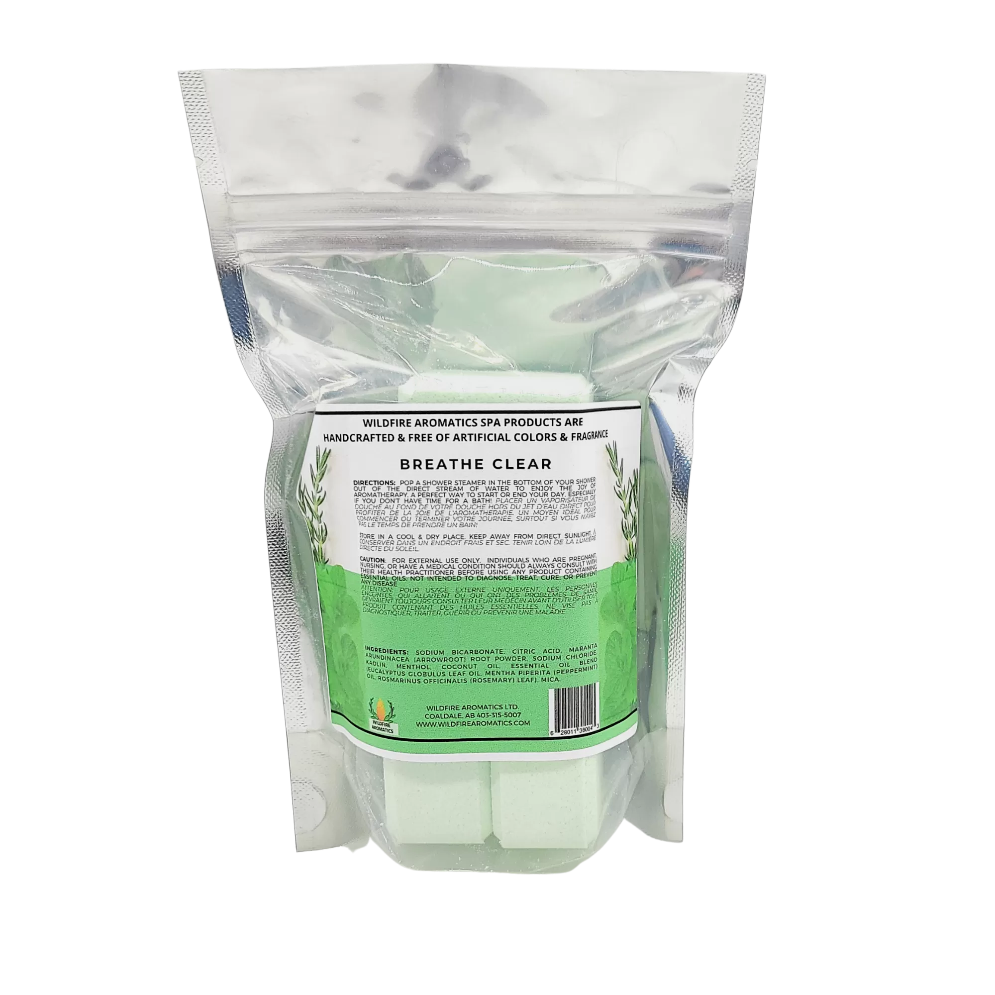 Shower Steamer Tablets, Breathe Clear Eucalyptus Menthol with Rosemary