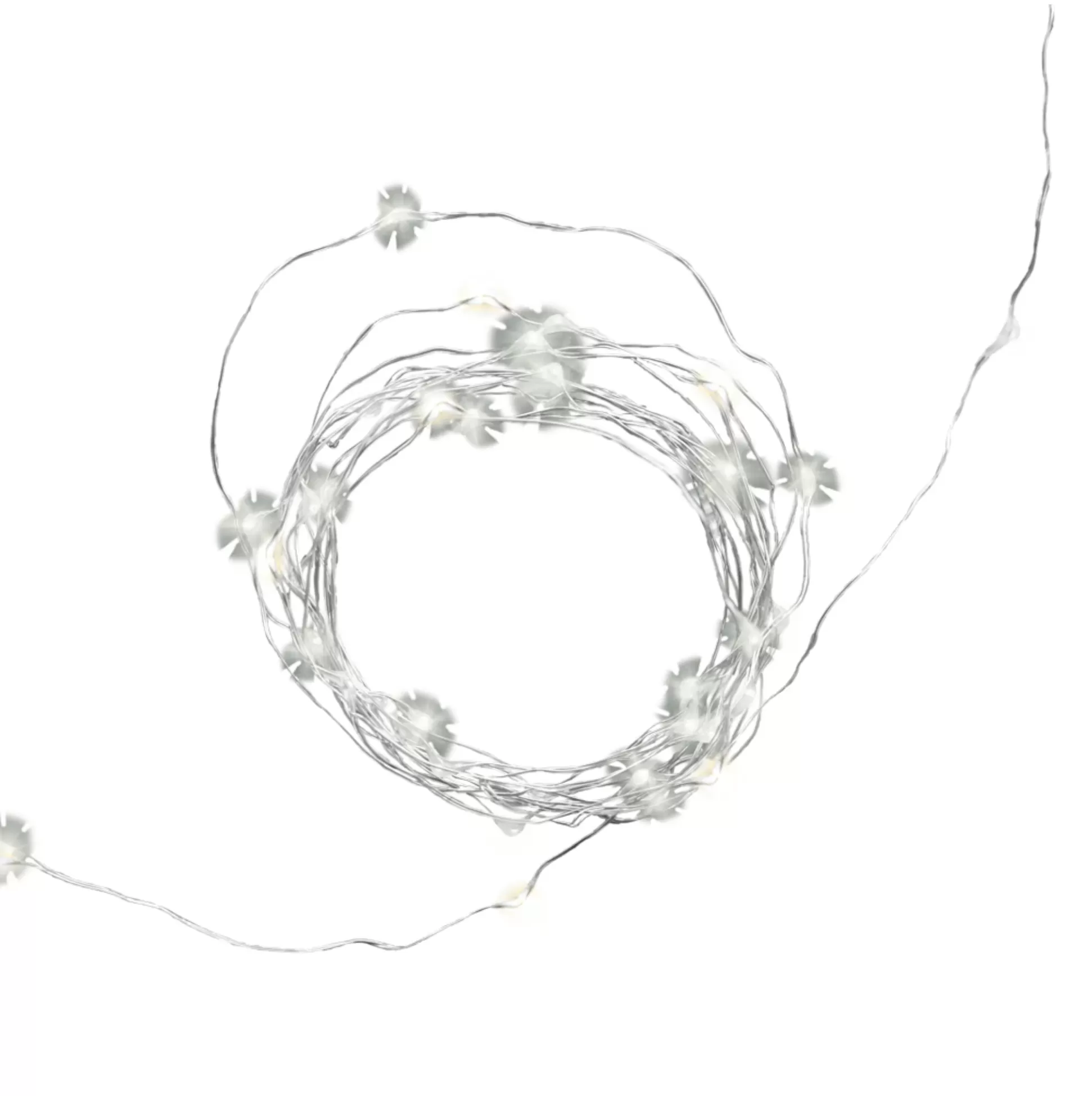 Silver String Lights LED