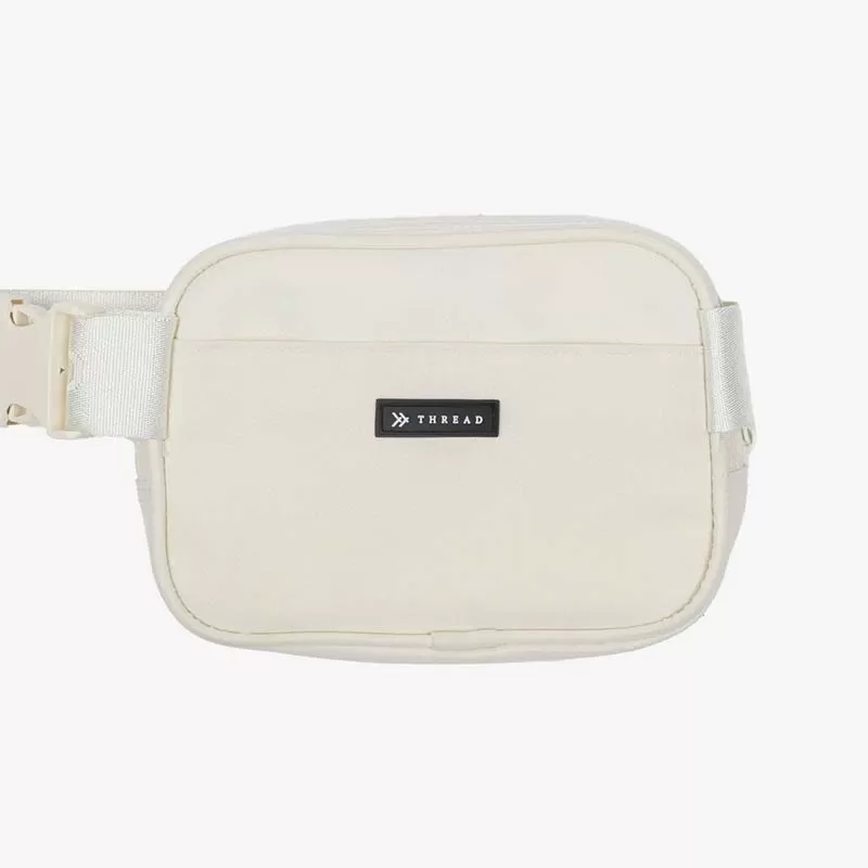 Solid Off White Belt Bag