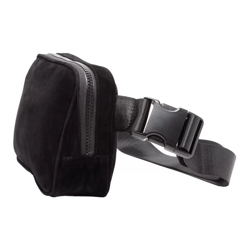 Solid Sling Bag Fanny Pack Velvet Belt Bag