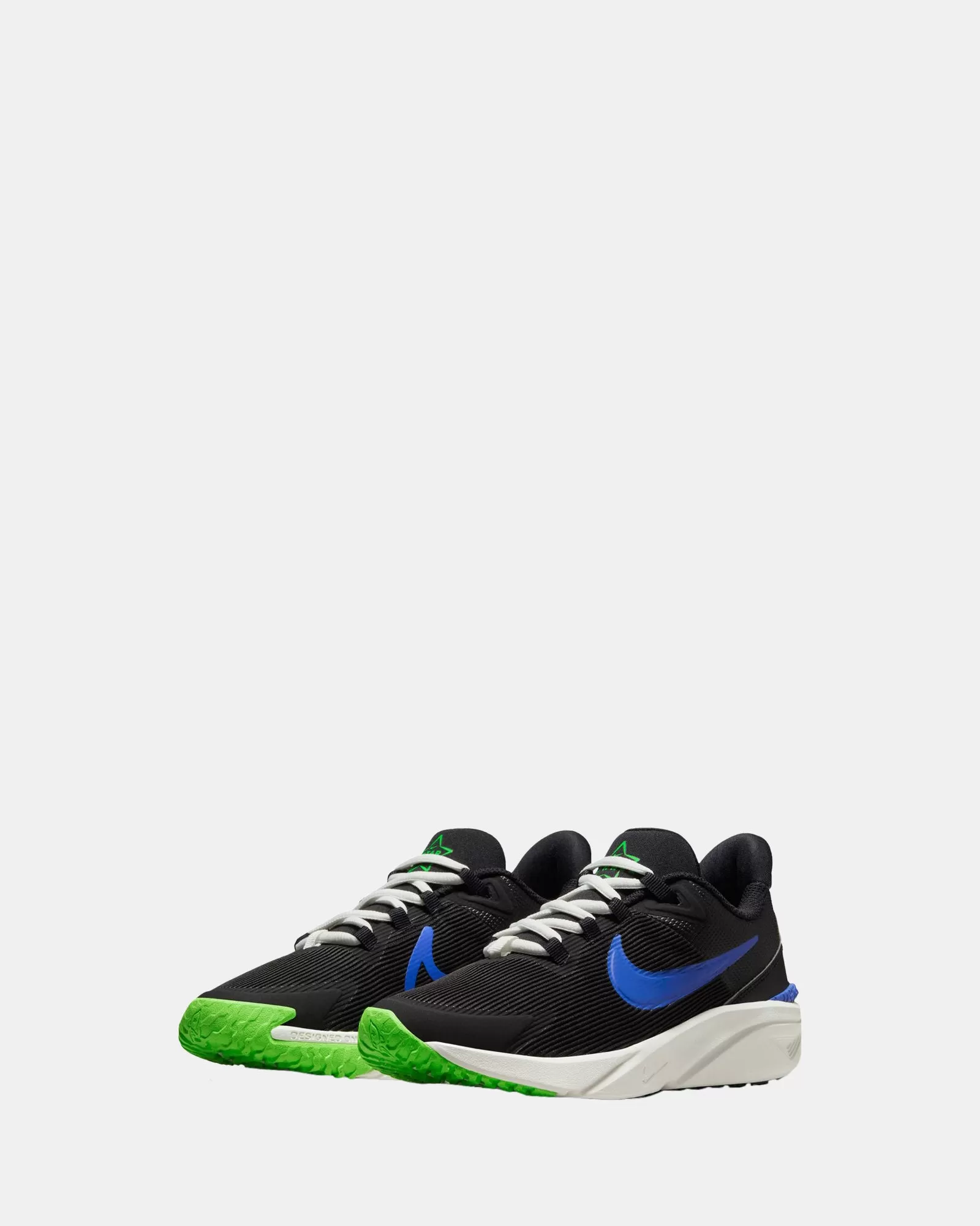 Star Runner 4 NN Grade School Black/Racer Blue/Green Strike