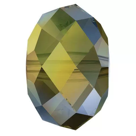 Swarovski 6mm Briolette Bead - Crystal Iridescent Green