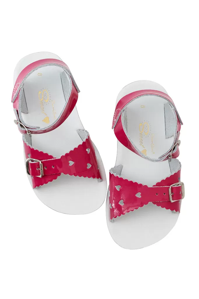 Sweetheart Sandals - Shiny Fuchsia