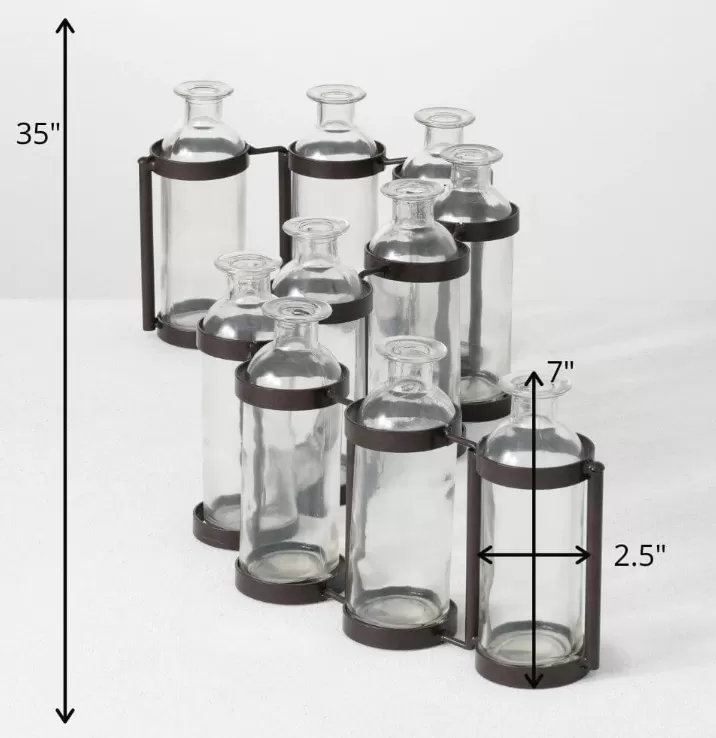 Ten Bottle Vase