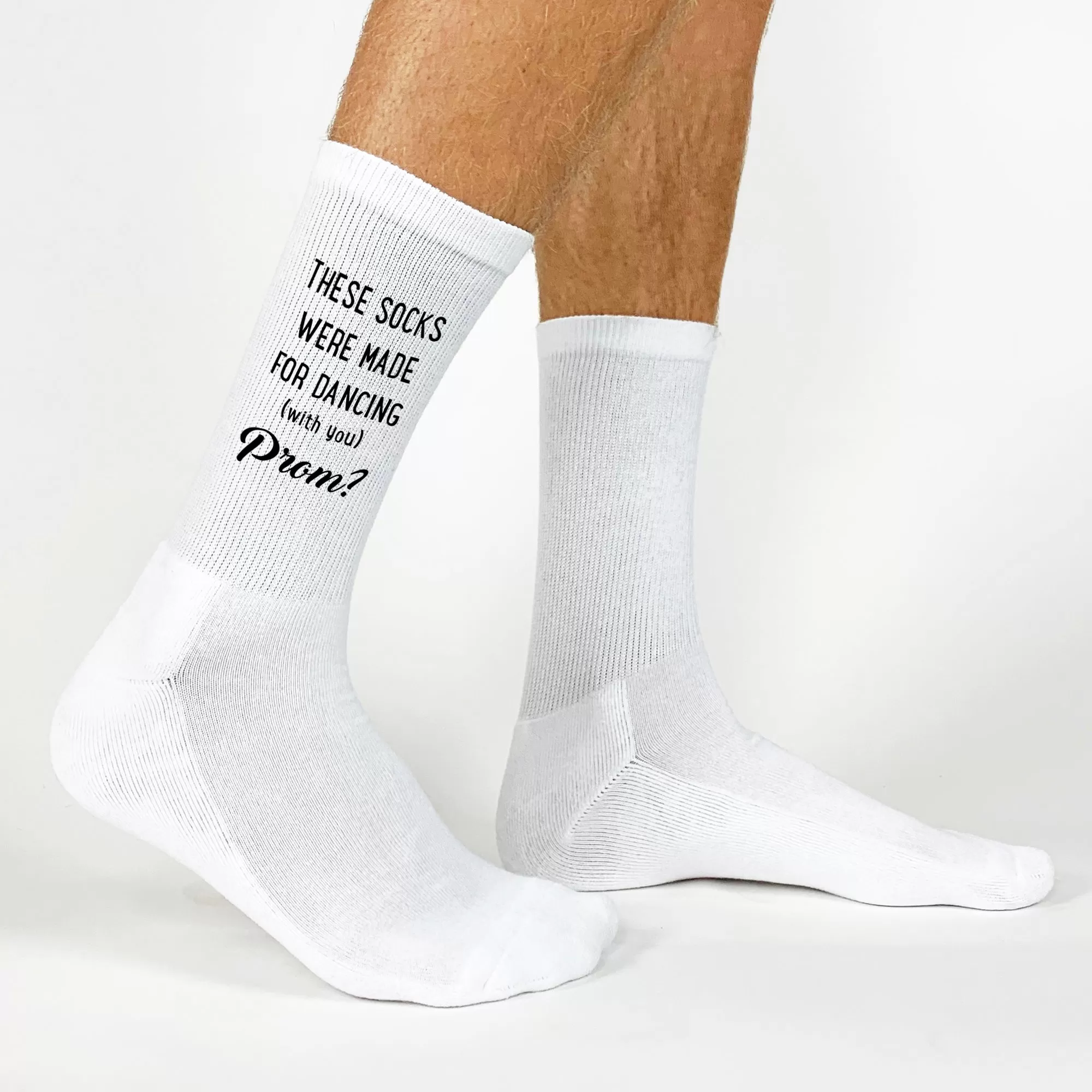 These Socks Were Made for Dancing - PROMposal Crew Socks