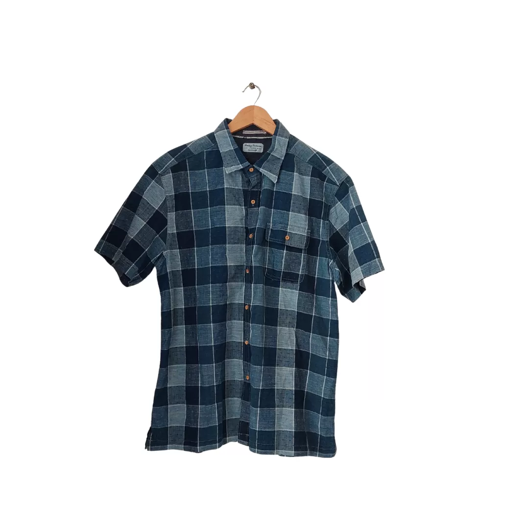 Tommy Bahama Denim Checked Collared Men's Shirt | Brand new |