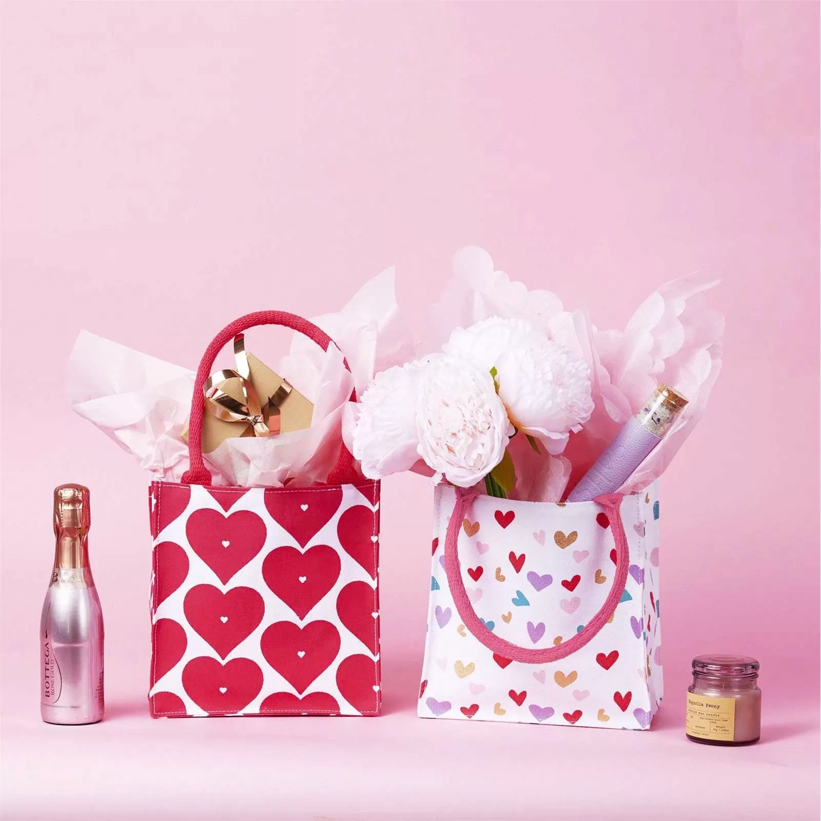 Tossed Hearts Reusable Itsy Bitsy Gift Bag