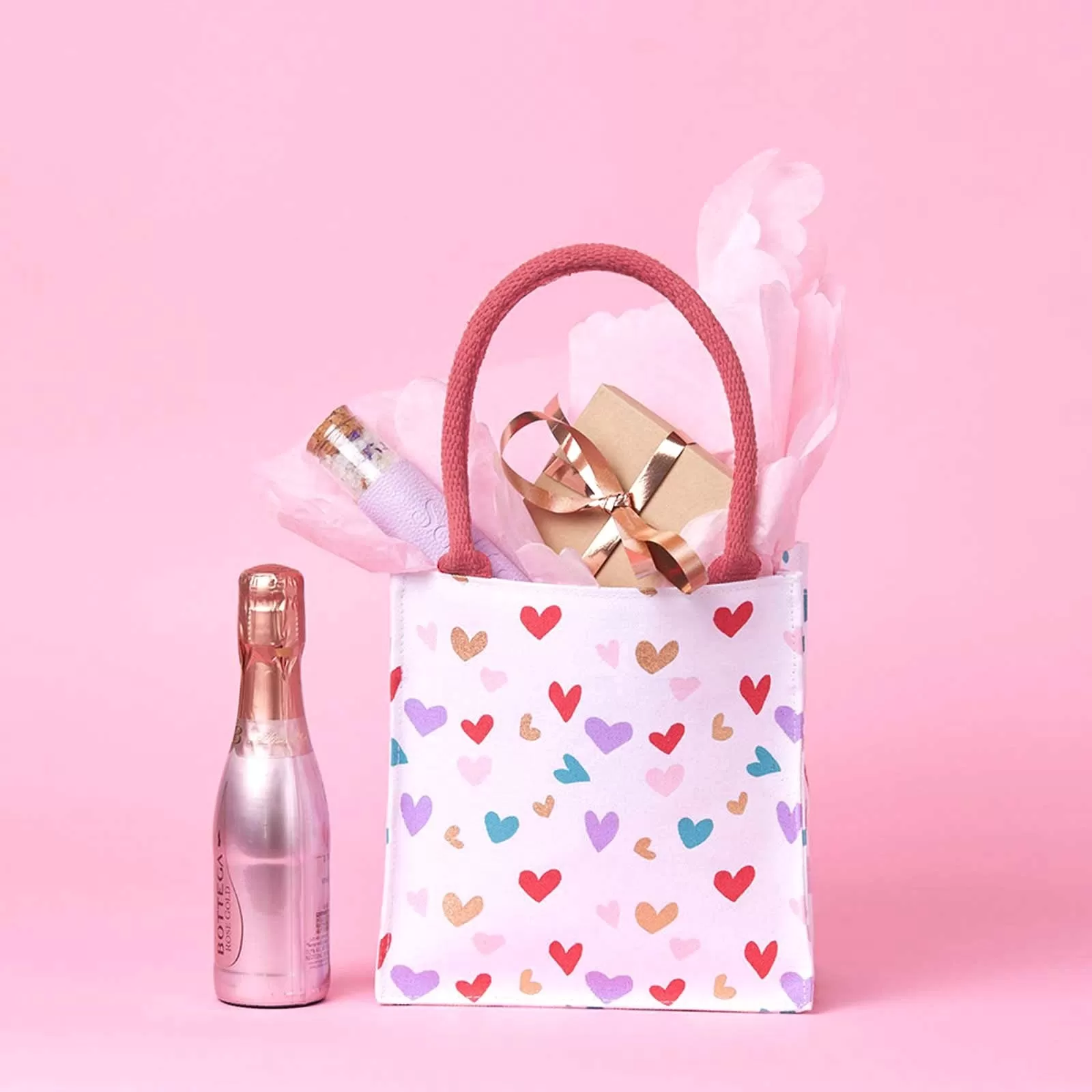 Tossed Hearts Reusable Itsy Bitsy Gift Bag