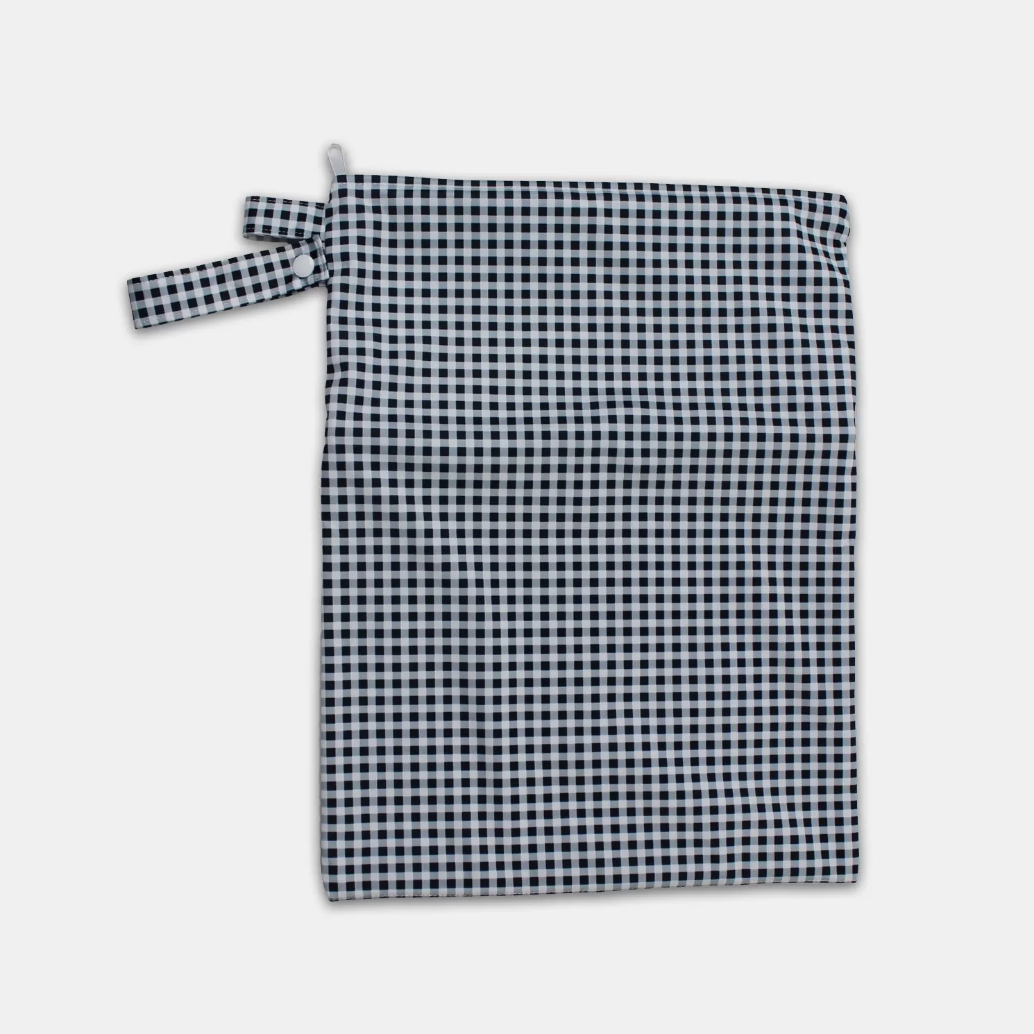 Tyoub Waterproof Stay-dry Zip Wet Bag– Black White Gingham Check