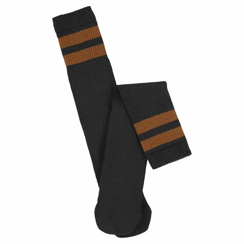 Unisex Tube Socks - Off Black / Tobacco