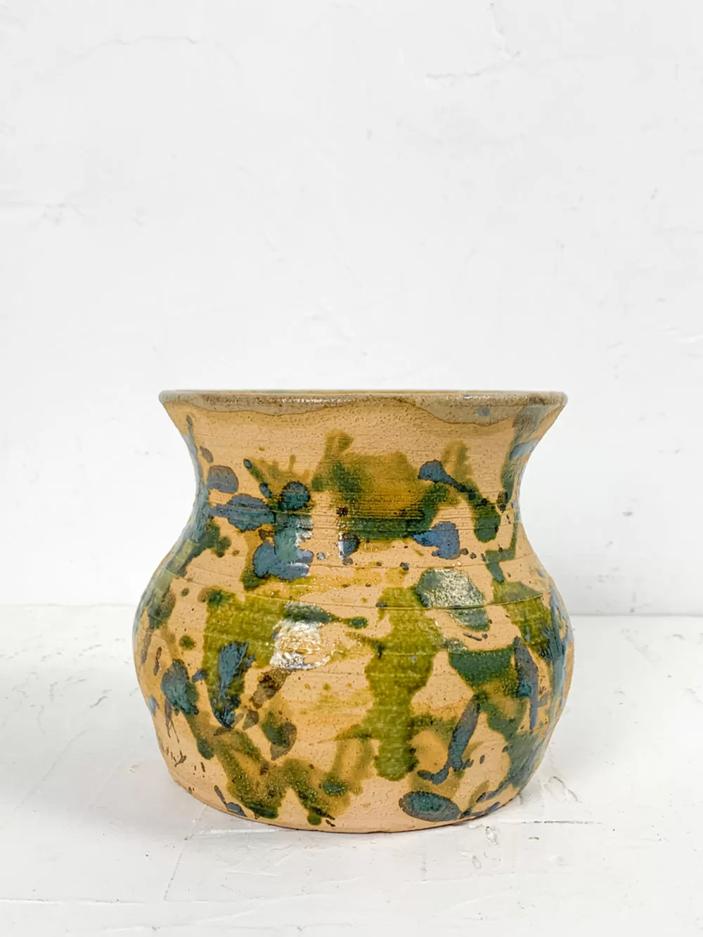 Vintage Splatter Glaze Studio Pottery