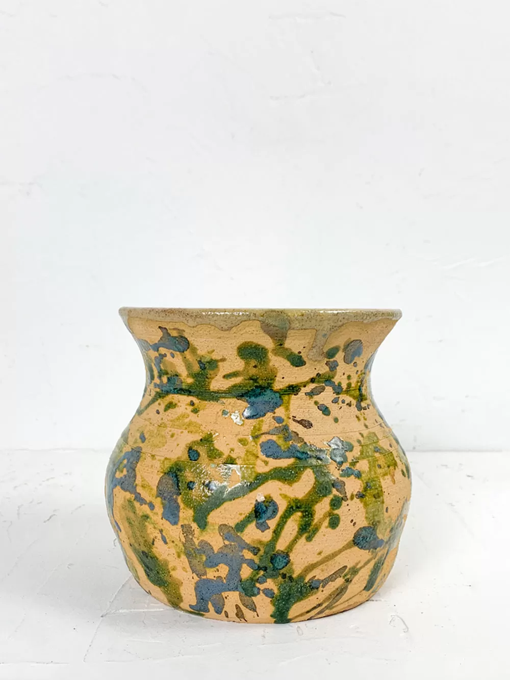 Vintage Splatter Glaze Studio Pottery