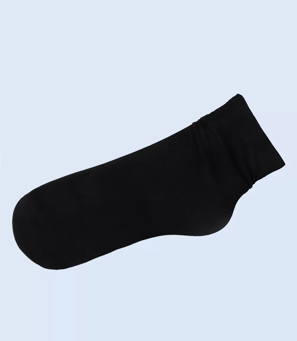 WA1355-BLACK-Women Ankle Sock