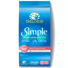 Wellness Simple Grain Free Natural Limited Ingredient Diet Salmon and Potato Recipe Dry Dog Food