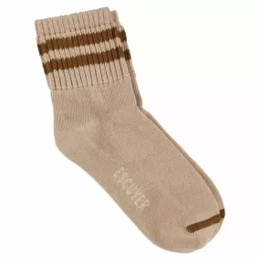 Women Ankle Socks Pink / Brown