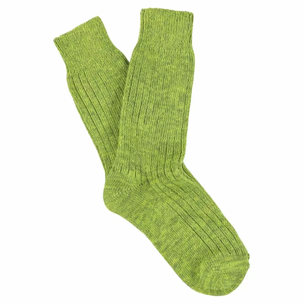 Women Melange Socks - Lime