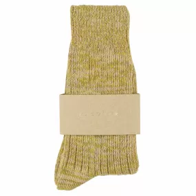 Women Melange Socks Pink / Yellow