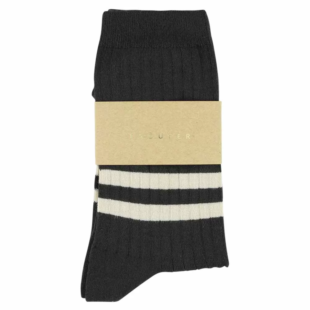 Women Stripes Off Black / Ecru