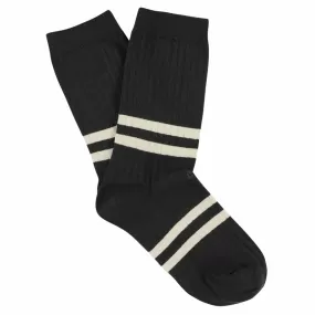 Women Stripes Off Black / Ecru